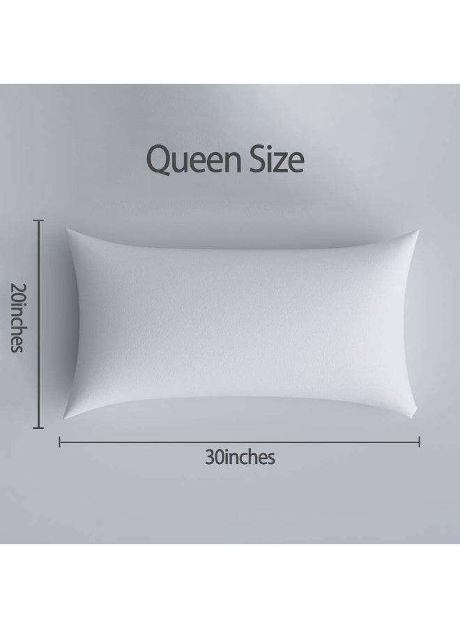 HAPPYMOON Pillowcases with Zipper Queen Size - Zippered Microfiber Pillow Cases for Hair and Skin 2 Pack, Soft Breathable Brushed Pillow Covers Set of 2, 20 X 30 Inches, Navy Blue - Image 5